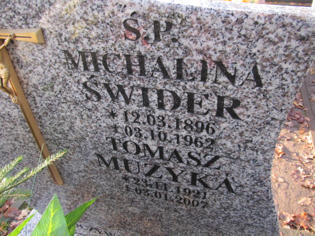 Michalina ŚWIDER 1896 Słupsk - Grobonet - Wyszukiwarka osób pochowanych