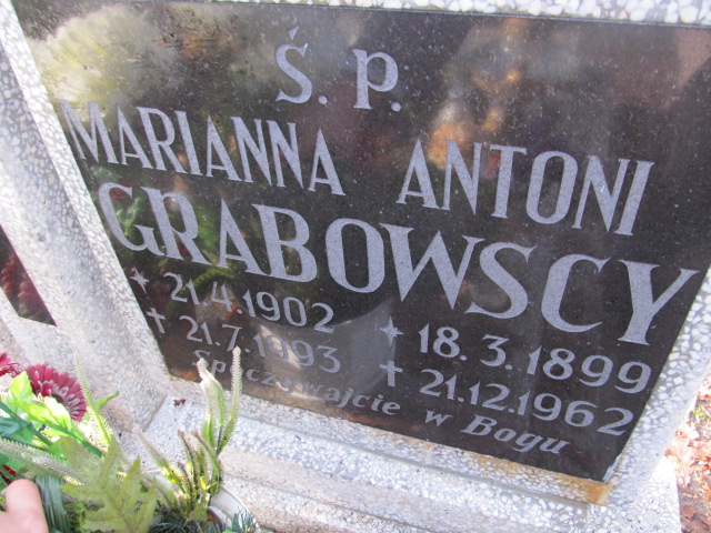 Antoni GRABOWSKI 1899 Słupsk - Grobonet - Wyszukiwarka osób pochowanych