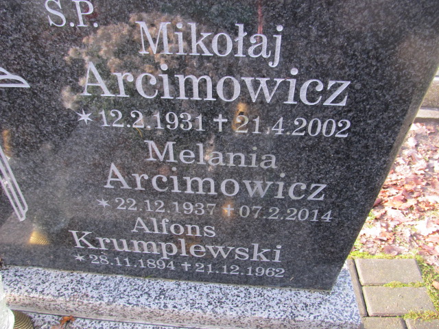 Alfons KRUMPLEWSKI 1894 Słupsk - Grobonet - Wyszukiwarka osób pochowanych