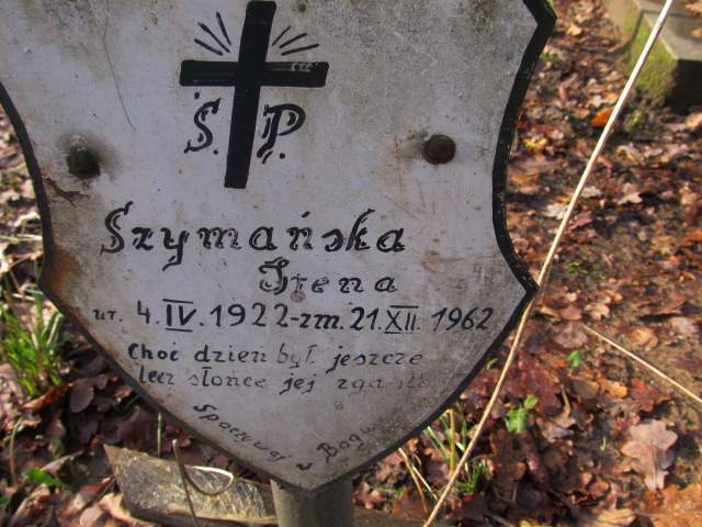 Irena SZYMAŃSKA 1922 Słupsk - Grobonet - Wyszukiwarka osób pochowanych