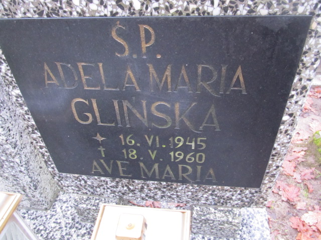 Adela Maria GLIŃSKA 1945 Słupsk - Grobonet - Wyszukiwarka osób pochowanych