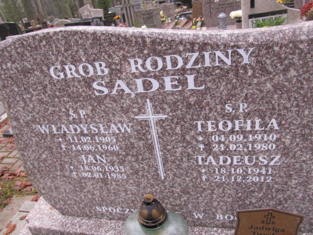 Tadeusz SĄDEL 1941 Słupsk - Grobonet - Wyszukiwarka osób pochowanych