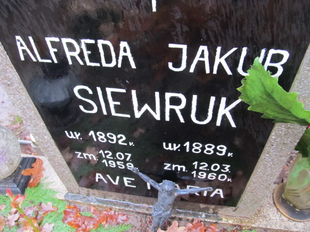 Jakub SIEWRUK 1889 Słupsk - Grobonet - Wyszukiwarka osób pochowanych