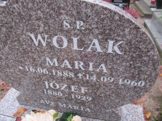 Maria WOLAK 1888 Słupsk - Grobonet - Wyszukiwarka osób pochowanych