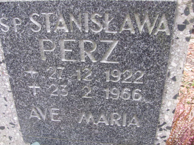 Stanisława PERZ 1922 Słupsk - Grobonet - Wyszukiwarka osób pochowanych