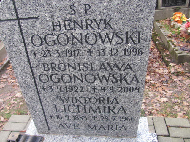 Bronisława OGONOWSKA 1922 Słupsk - Grobonet - Wyszukiwarka osób pochowanych