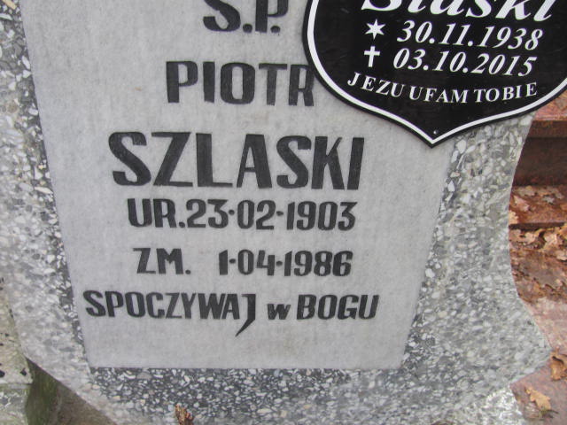 Piotr SZLASKI 1903 Słupsk - Grobonet - Wyszukiwarka osób pochowanych
