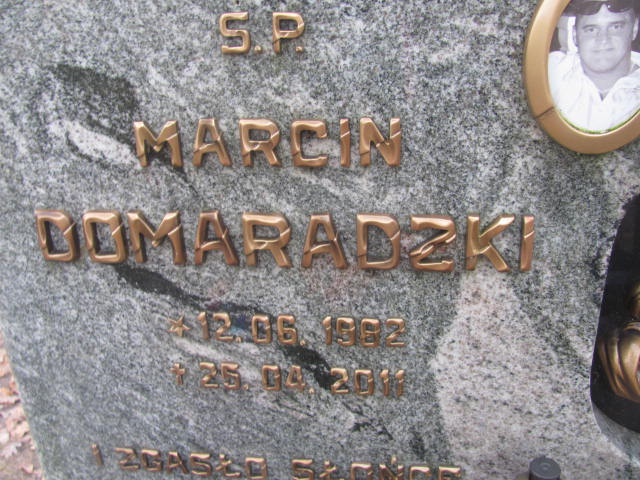 Marcin DOMARADZKI 1982 Słupsk - Grobonet - Wyszukiwarka osób pochowanych
