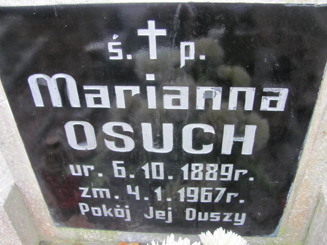Marianna OSUCH 1889 Słupsk - Grobonet - Wyszukiwarka osób pochowanych