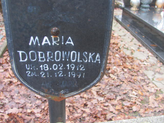 Maria DOBROWOLSKA 1912 Słupsk - Grobonet - Wyszukiwarka osób pochowanych