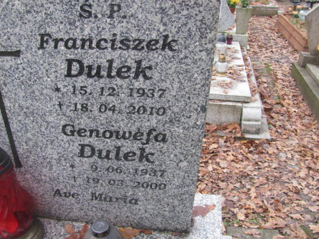 Franciszek DULEK 1937 Słupsk - Grobonet - Wyszukiwarka osób pochowanych