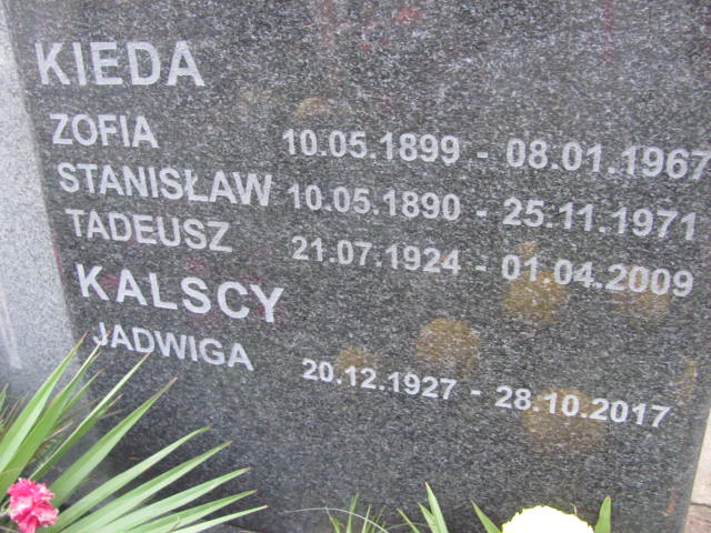 Antoni KIEDA 1924 Słupsk - Grobonet - Wyszukiwarka osób pochowanych