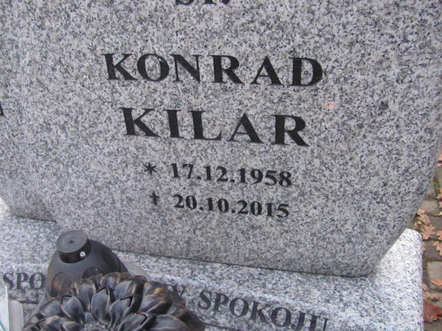 Konrad KILAR 1958 Słupsk - Grobonet - Wyszukiwarka osób pochowanych
