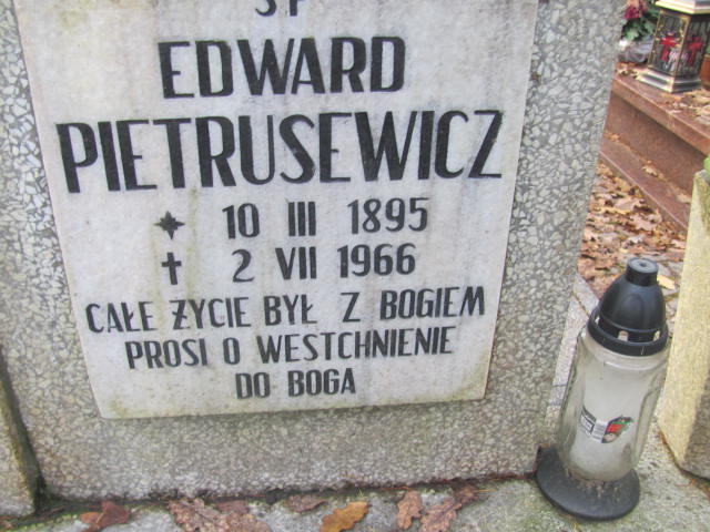 Edward PIETRUSEWICZ 1895 Słupsk - Grobonet - Wyszukiwarka osób pochowanych