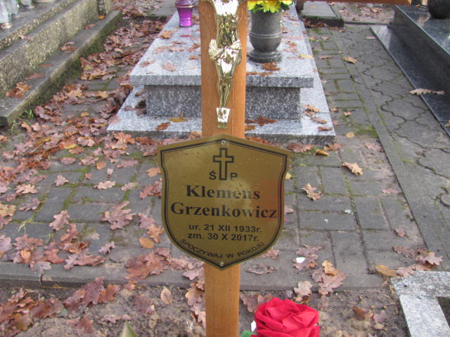 Klemens GRZENKOWICZ 1933 Słupsk - Grobonet - Wyszukiwarka osób pochowanych