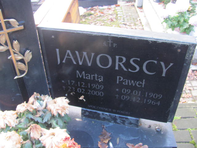 Marta JAWORSKA 1909 Słupsk - Grobonet - Wyszukiwarka osób pochowanych