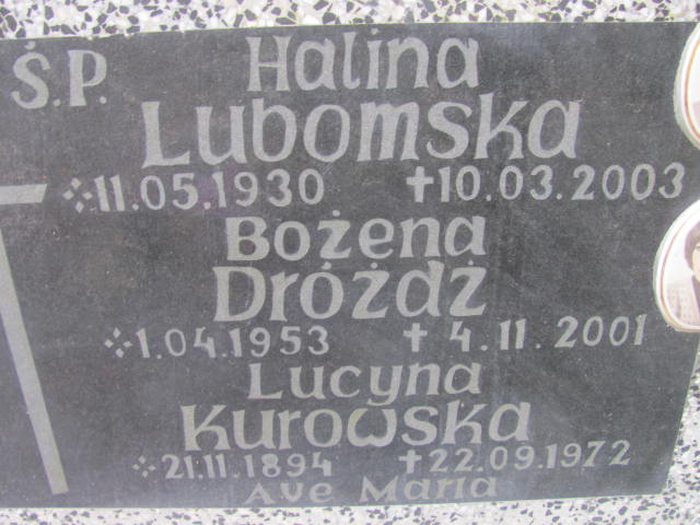 Lucyna KUROWSKA 1894 Słupsk - Grobonet - Wyszukiwarka osób pochowanych