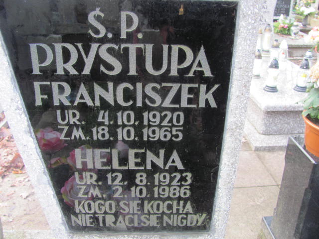 Helena PRYSTUPA 1923 Słupsk - Grobonet - Wyszukiwarka osób pochowanych