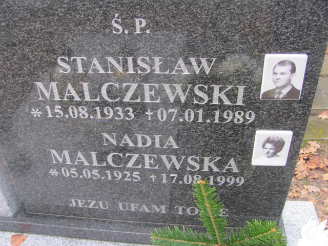 Nadia MALCZEWSKA 1925 Słupsk - Grobonet - Wyszukiwarka osób pochowanych