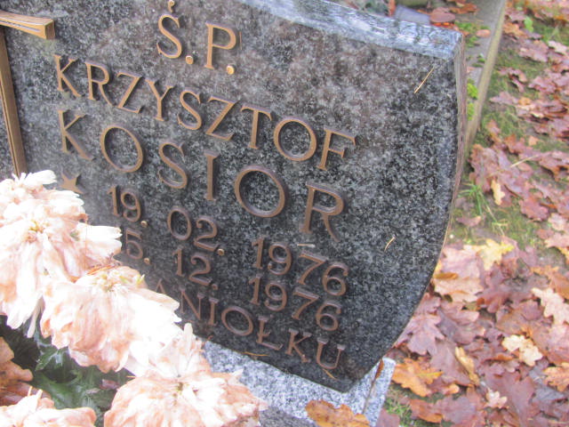 Krzysztof KOSIOR 1976 Słupsk - Grobonet - Wyszukiwarka osób pochowanych