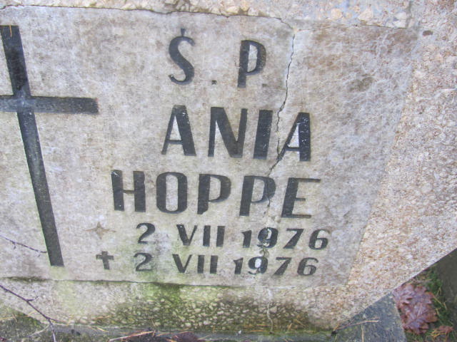 Anna HOPPE 1976 Słupsk - Grobonet - Wyszukiwarka osób pochowanych