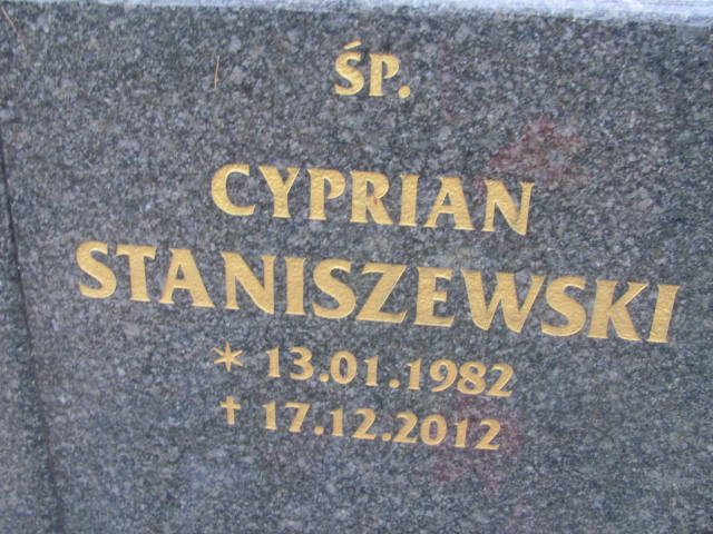 Cyprian STANISZEWSKI 1982 Słupsk - Grobonet - Wyszukiwarka osób pochowanych