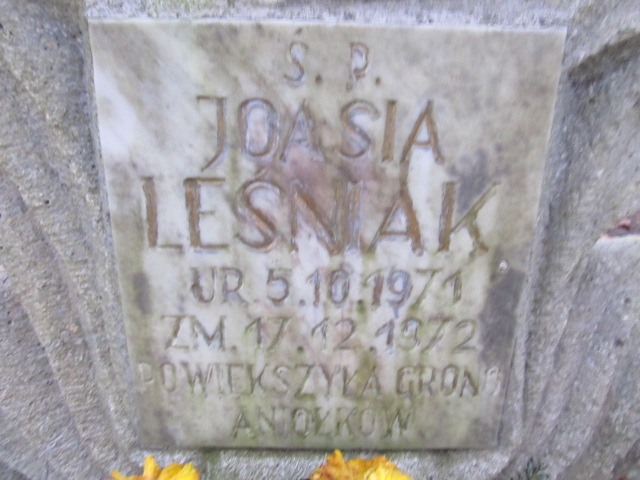 Joanna LEŚNIAK 1971 Słupsk - Grobonet - Wyszukiwarka osób pochowanych