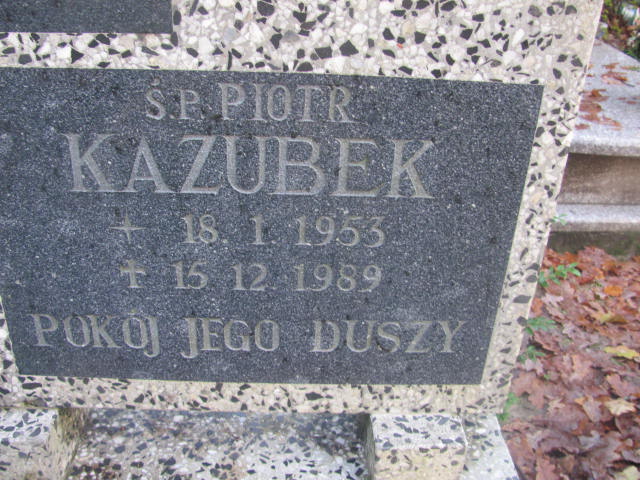 Piotr KAZUBEK 1953 Słupsk - Grobonet - Wyszukiwarka osób pochowanych