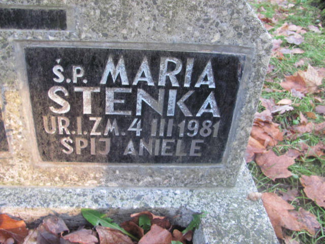 Maria STENKA 1981 Słupsk - Grobonet - Wyszukiwarka osób pochowanych