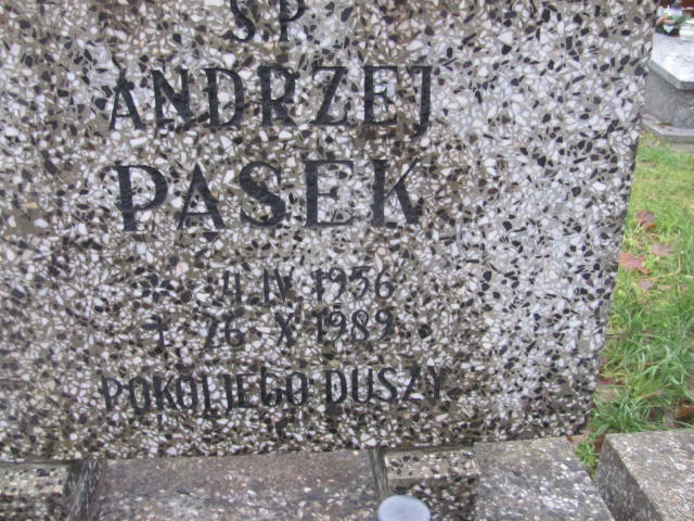 Andrzej PASEK 1956 Słupsk - Grobonet - Wyszukiwarka osób pochowanych