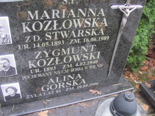 Alina GORSKA 1925 Słupsk - Grobonet - Wyszukiwarka osób pochowanych