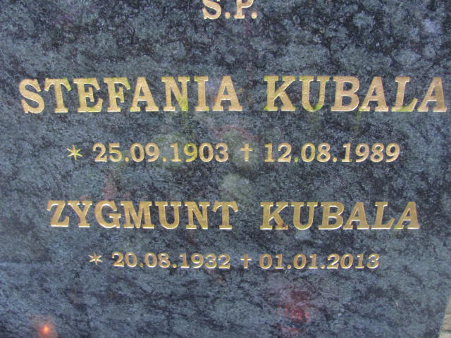 Leokadia KUBALA 1934 Słupsk - Grobonet - Wyszukiwarka osób pochowanych