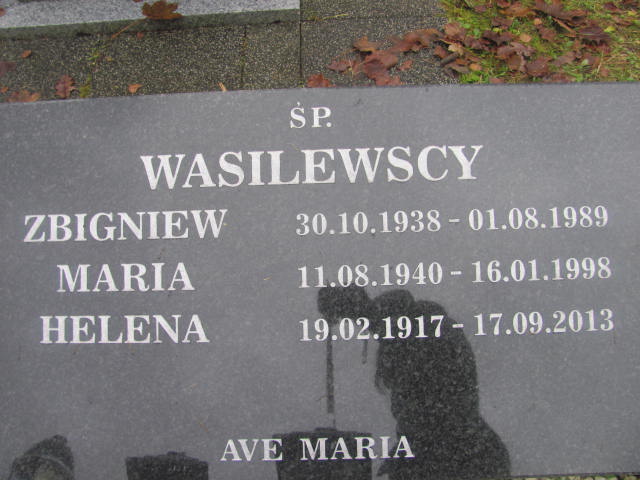 Helena WASILEWSKA 1917 Słupsk - Grobonet - Wyszukiwarka osób pochowanych