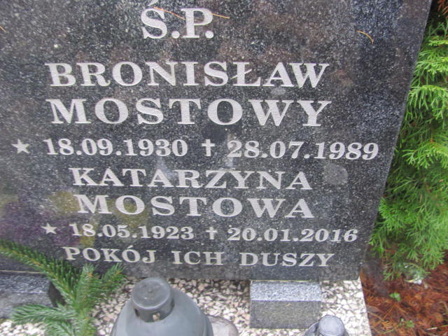 Katarzyna MOSTOWA 1923 Słupsk - Grobonet - Wyszukiwarka osób pochowanych