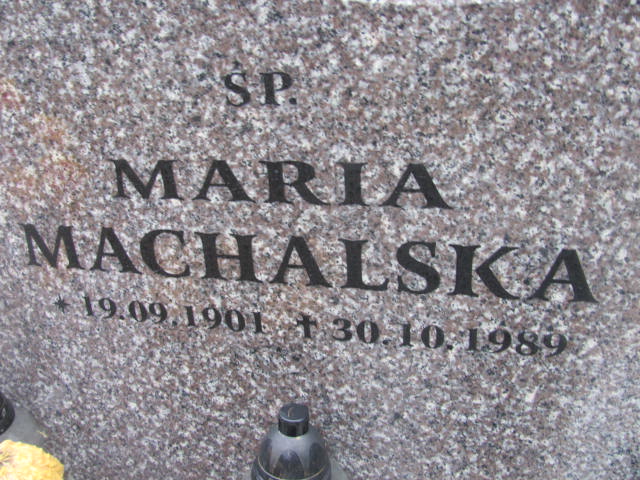 Maria MACHALSKA 1901 Słupsk - Grobonet - Wyszukiwarka osób pochowanych