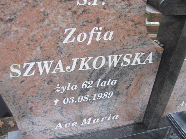 Zofia Szwajkowska 1927 Słupsk - Grobonet - Wyszukiwarka osób pochowanych