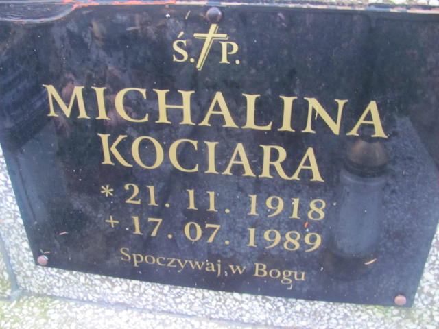 Michalina KOCIARA 1918 Słupsk - Grobonet - Wyszukiwarka osób pochowanych