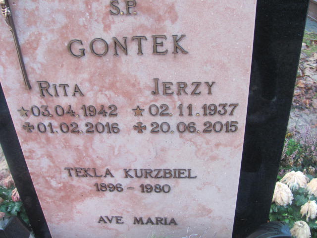 Rita GONTEK 1942 Słupsk - Grobonet - Wyszukiwarka osób pochowanych