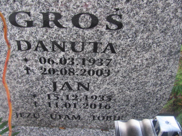 Jan GROŚ 1935 Słupsk - Grobonet - Wyszukiwarka osób pochowanych