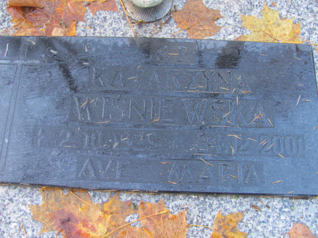 Katarzyna WIŚNIEWSKA 1929 Słupsk - Grobonet - Wyszukiwarka osób pochowanych