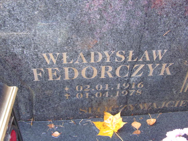 Władysław FEDORCZYK 1916 Słupsk - Grobonet - Wyszukiwarka osób pochowanych