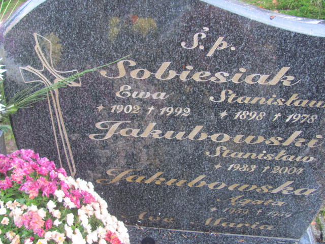 Stanisław JAKUBOWSKI 1933 Słupsk - Grobonet - Wyszukiwarka osób pochowanych