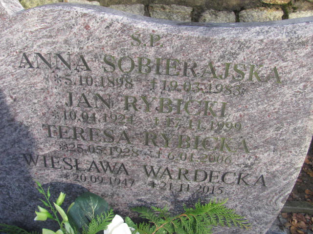 Wiesława WARDECKA 1947 Słupsk - Grobonet - Wyszukiwarka osób pochowanych