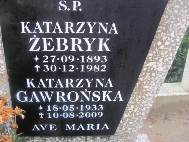 Katarzyna GAWROŃSKA 1933 Słupsk - Grobonet - Wyszukiwarka osób pochowanych