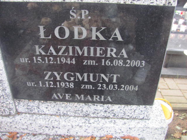 Kazimiera ŁÓDKA 1944 Słupsk - Grobonet - Wyszukiwarka osób pochowanych