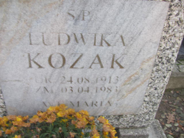 Ludwika KOZAK 1913 Słupsk - Grobonet - Wyszukiwarka osób pochowanych