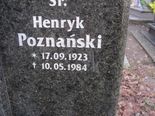 Henryk Poznański 1923 Słupsk - Grobonet - Wyszukiwarka osób pochowanych