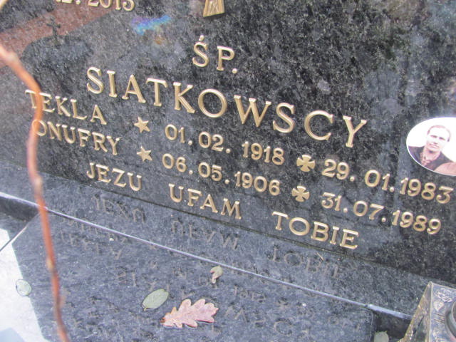 Onufry SIATKOWSKI 1906 Słupsk - Grobonet - Wyszukiwarka osób pochowanych