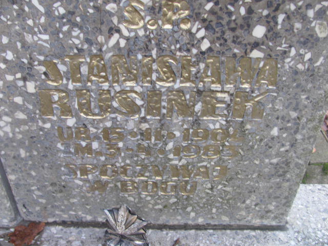 Stanisława RUSINEK 1904 Słupsk - Grobonet - Wyszukiwarka osób pochowanych