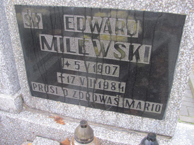 Edward Milewski 1907 Słupsk - Grobonet - Wyszukiwarka osób pochowanych